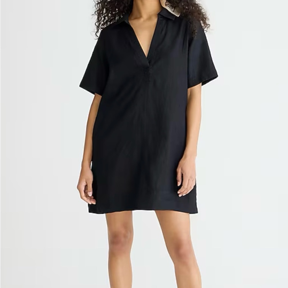 J. Crew Bungalow Popover Linen Dress XLT